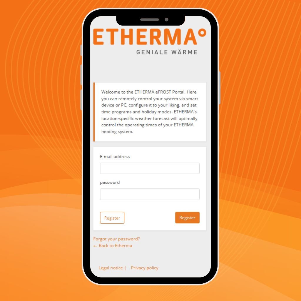 ETHERMA eFROST portal.