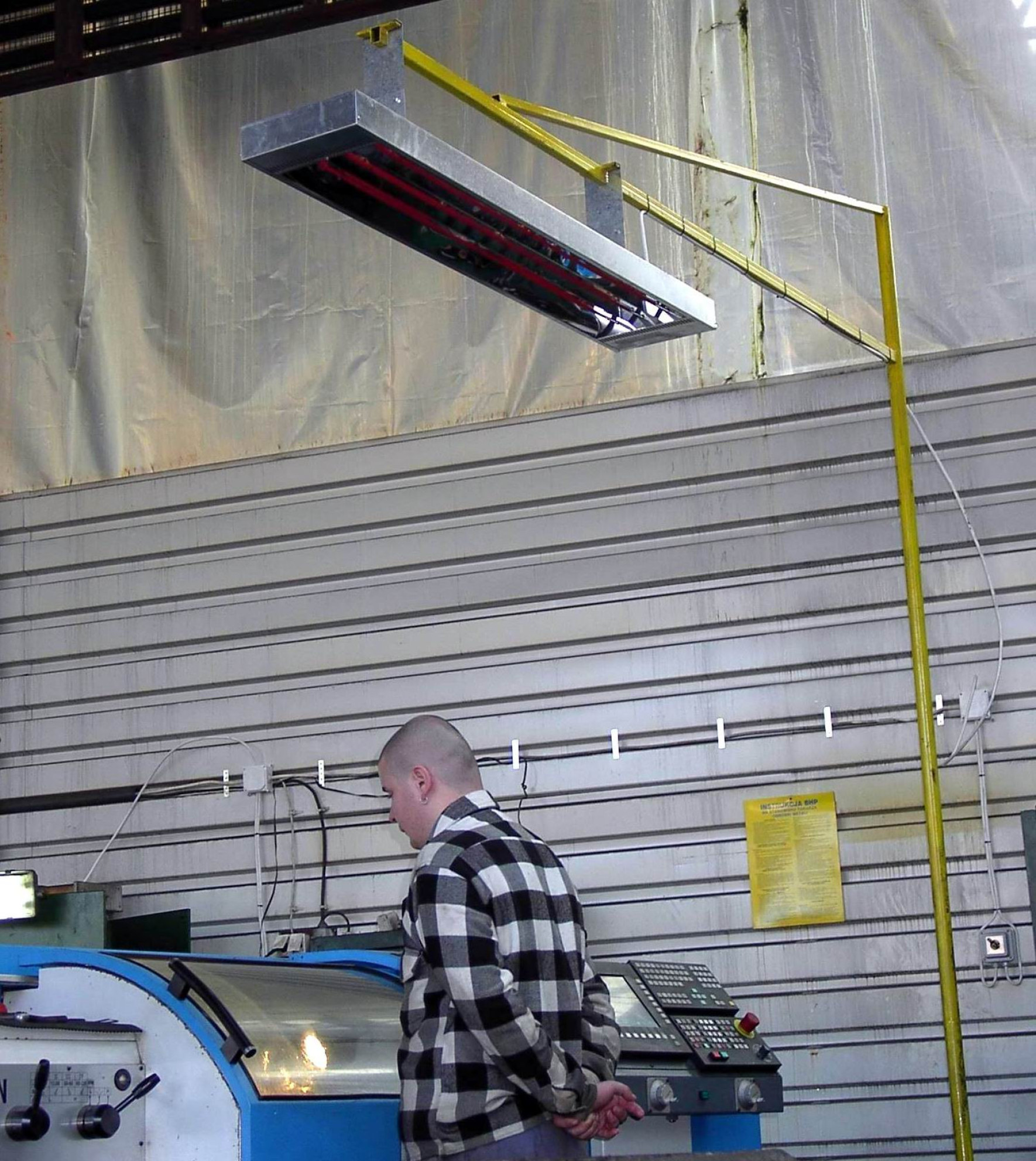 Spot heating with industrial infrared heaters