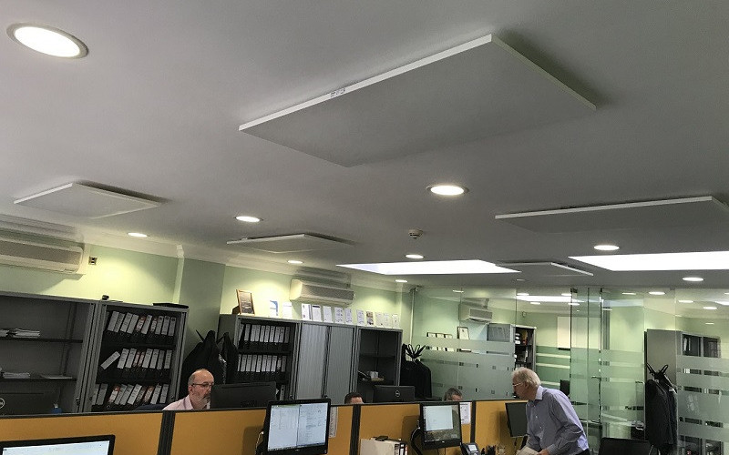 Browse the infrared office heating installation project