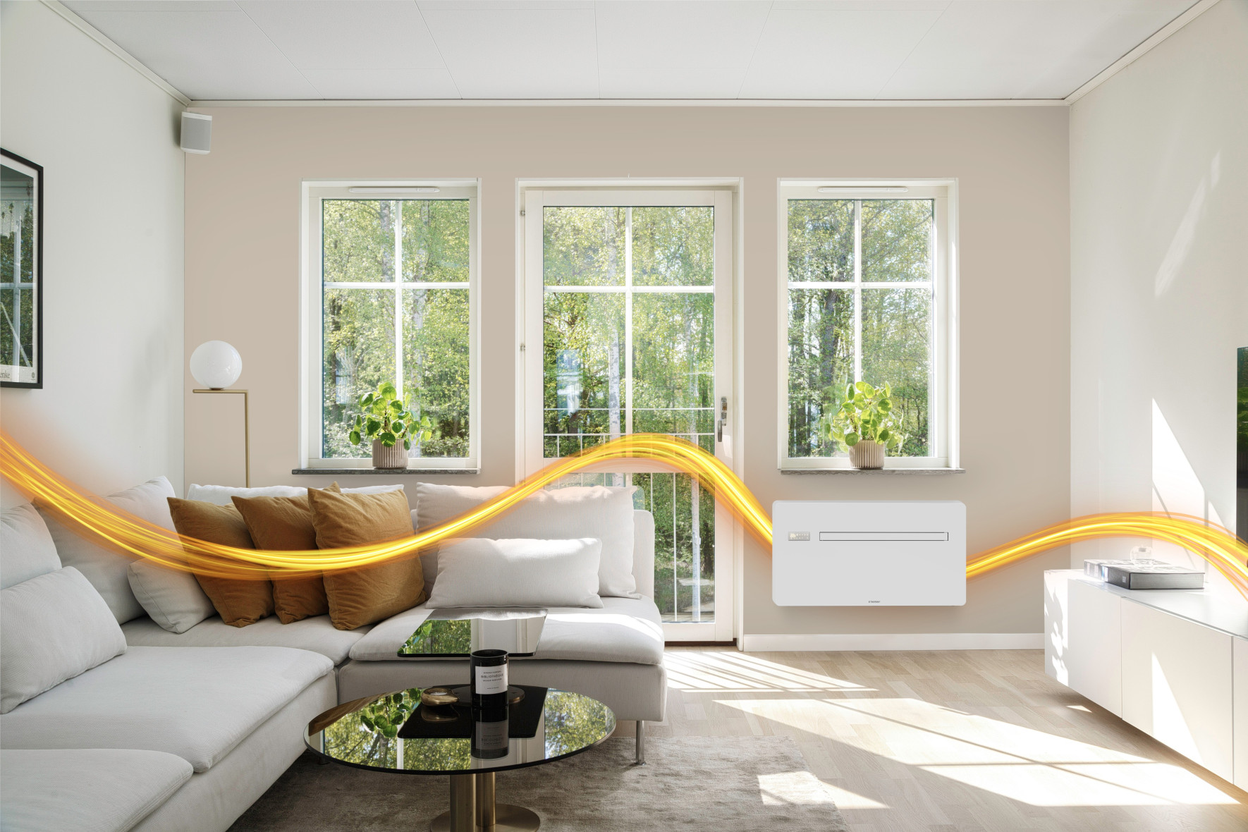 Etherma Fire & Ice system in the living room