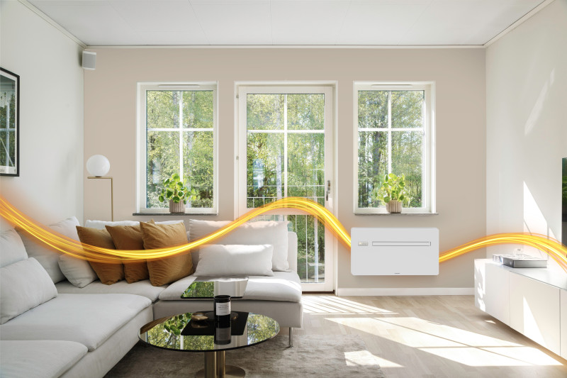 Etherma Fire & Ice system in the living room