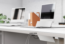 lava desk sub personal heater white